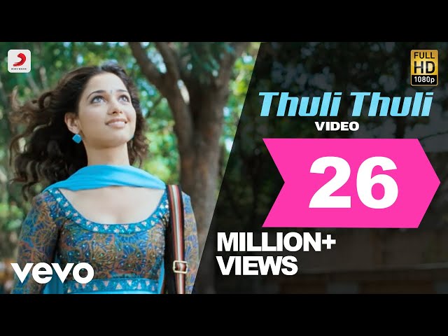 Thuli Thuli Mazhaiyaai Song Lyrics Tamil & English